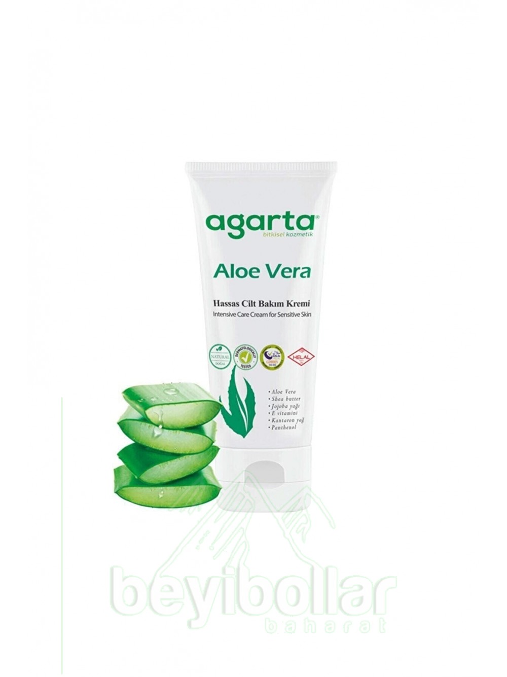 Agarta Aloe Vera Nemlendirici Cilt Kremi Doğal 75 ml